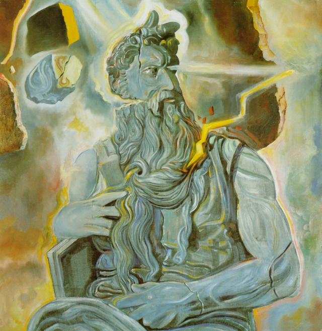 After Michelangelo's 'Moses', on the Tomb of Julius II in Rome
