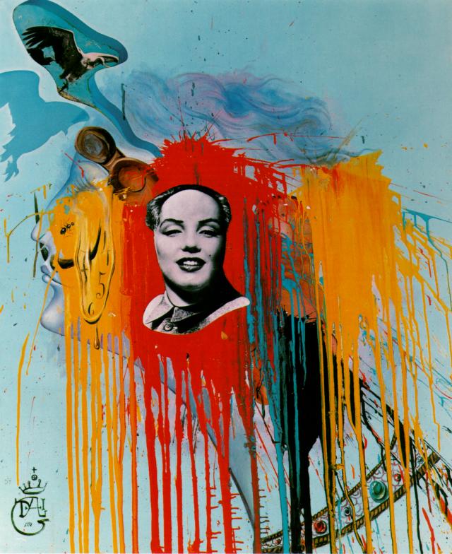 Self-Portrait (Photomontage with the famous 'Mao-Marilyn' that Philippe Halsman created at Dali's wish)