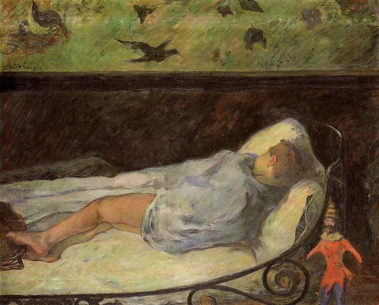Young Girl Dreaming (Study of a Child Asleep)