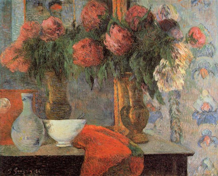 Still life with white bowl
