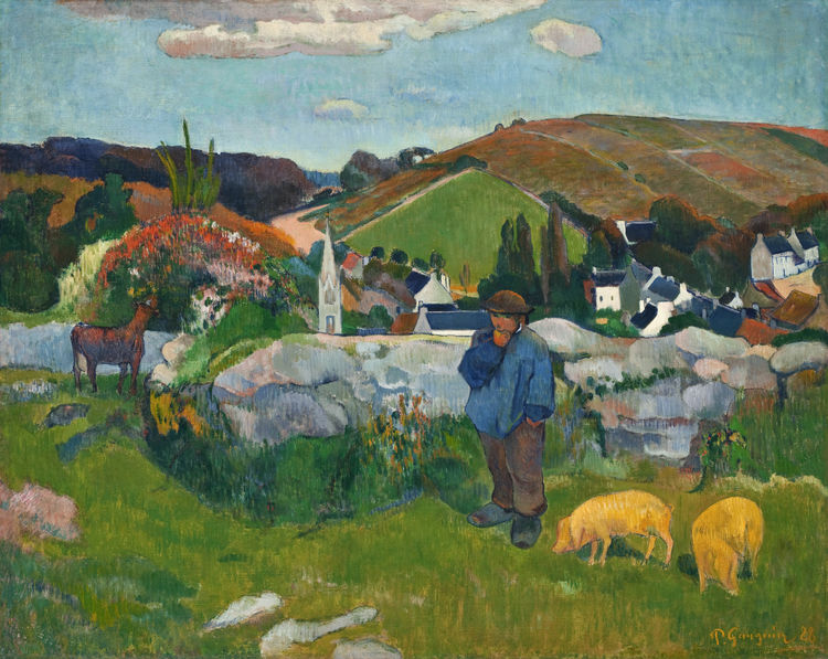 Swineherd, Brittany 不列塔尼牧人