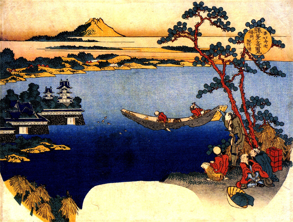 View of lake Suwa 信州诹访湖