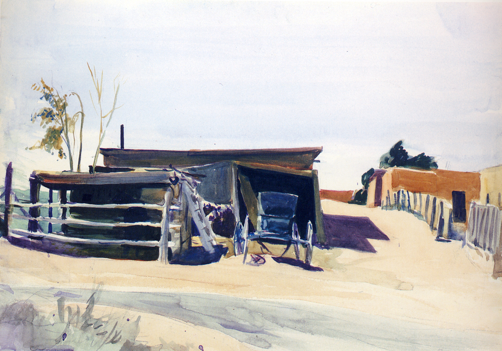 Adobes and Shed, New Mexico
