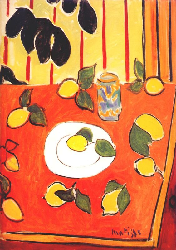 Black Philodendron and Lemons