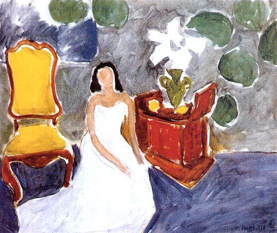 Girl on a White Dress