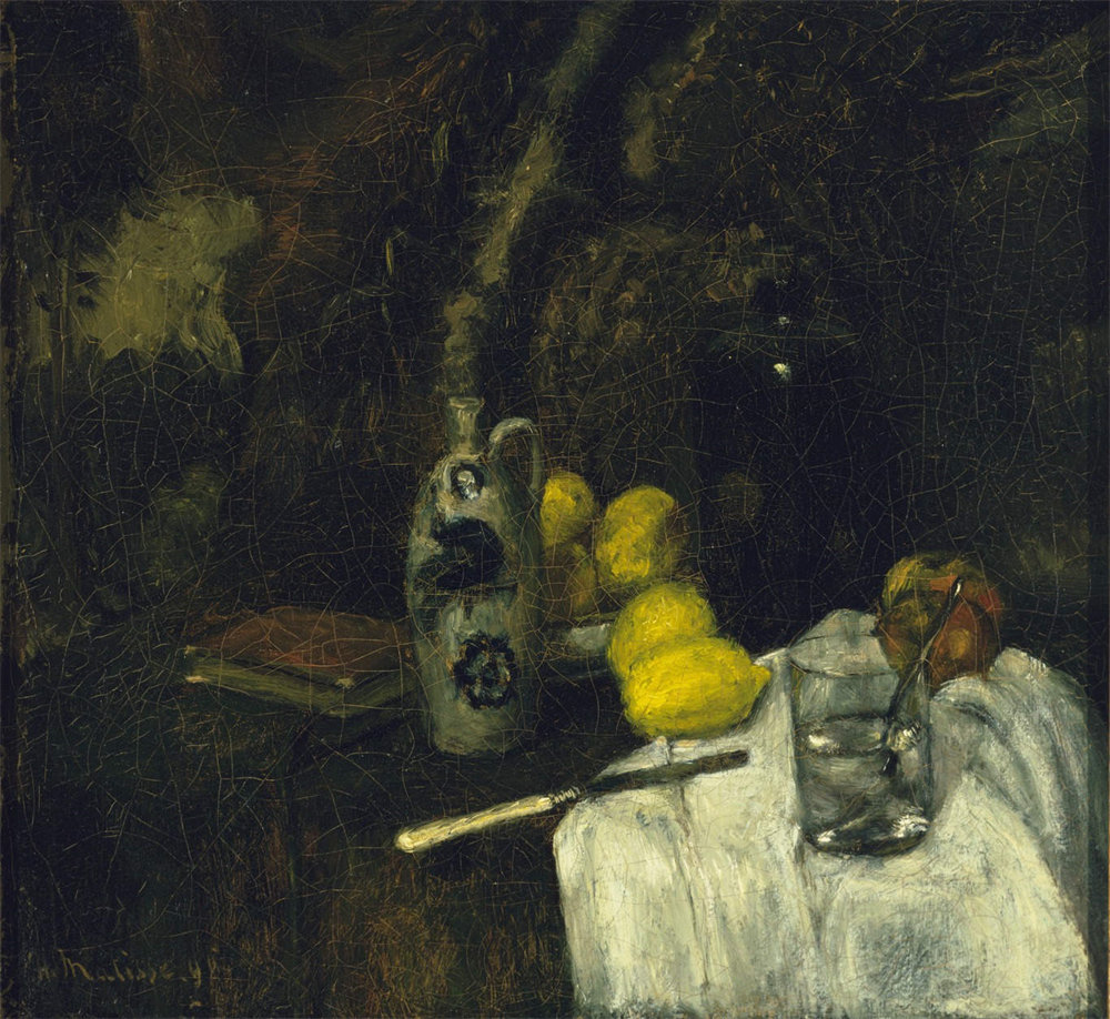 Lemons and Bottle of Dutch Gin