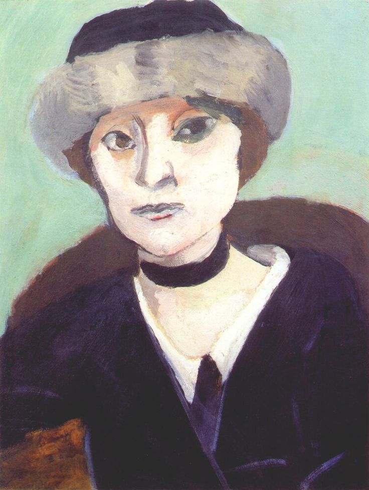 Marguerite in a Fur Hat