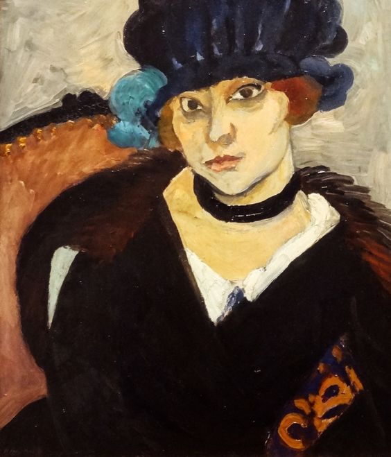 Marguerite with a Leather Hat