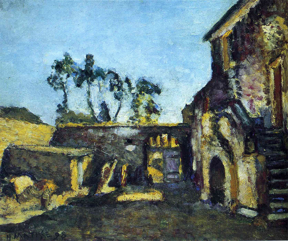 Farms. The Courtyard of the Mill