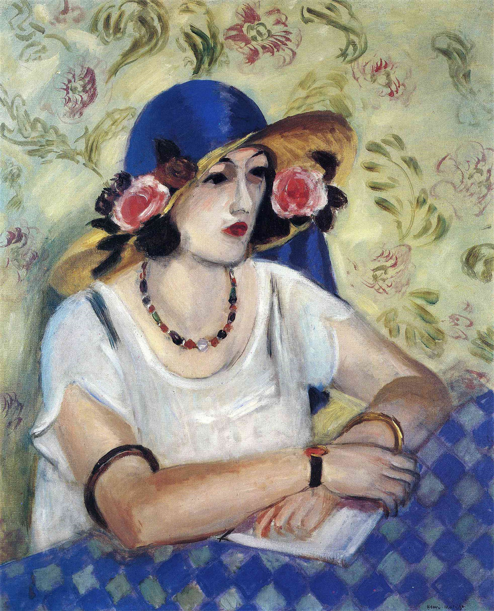 The Lady in the Blue Hat
