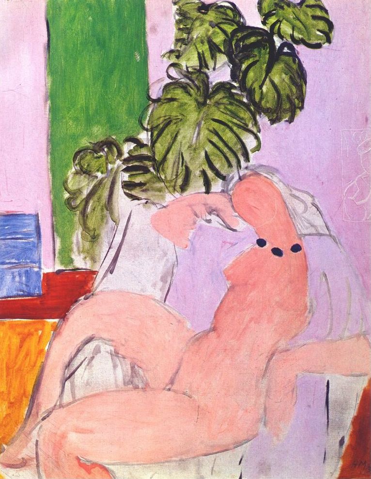 Nude in Armchair and Foliage
