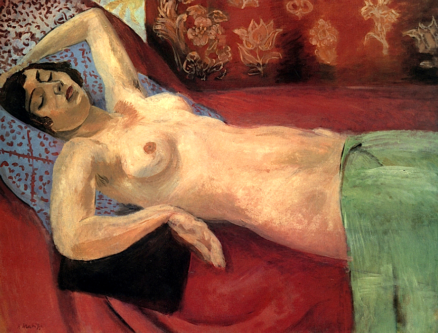Nude With a Green Shawl