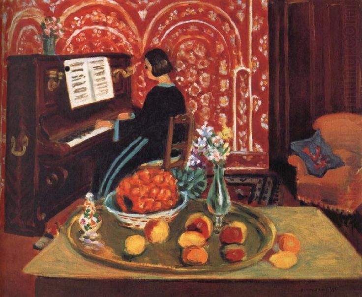 Piano Player and Still Life