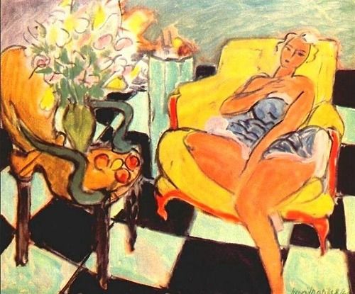 Seated Woman with Flower