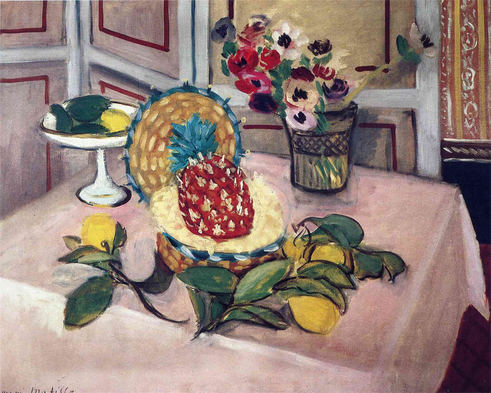Still LIfe, Pineapples, Lemons