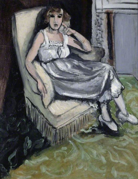 Woman Seated in An Armchair