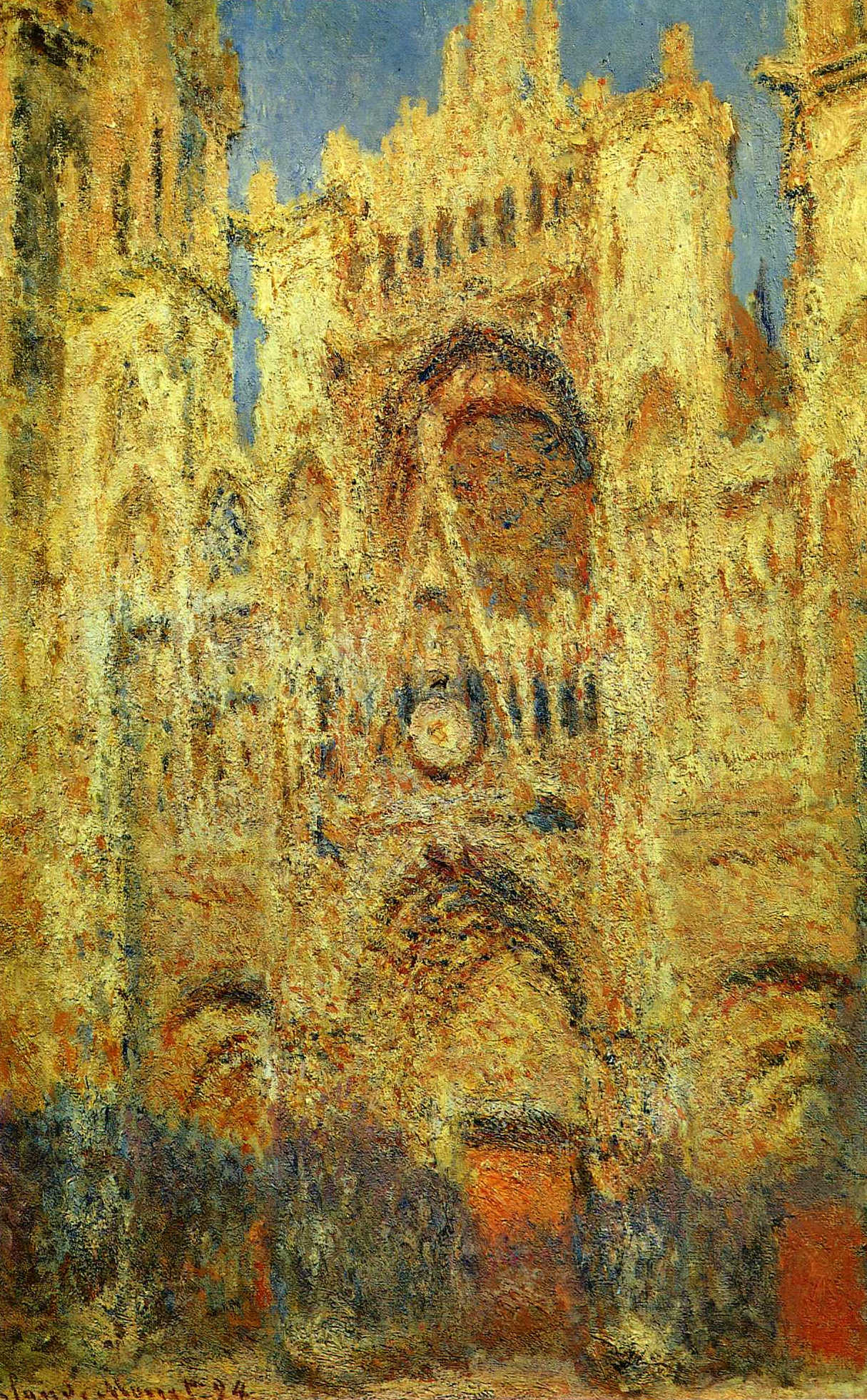 Rouen Cathedral at Sunset