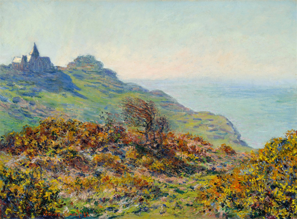 The Church at Varengeville and the Gorge of Les Moutiers