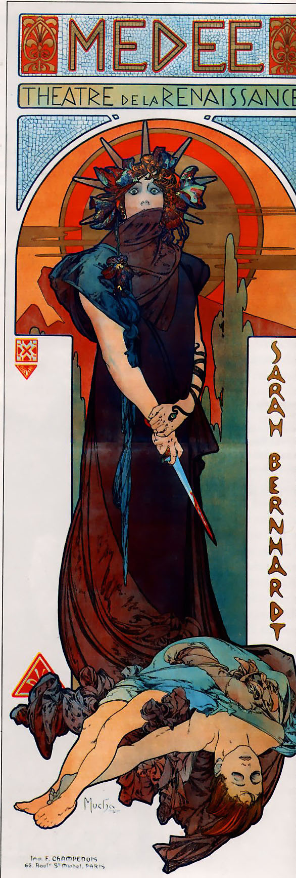 Sarah Bernhardt as Medea