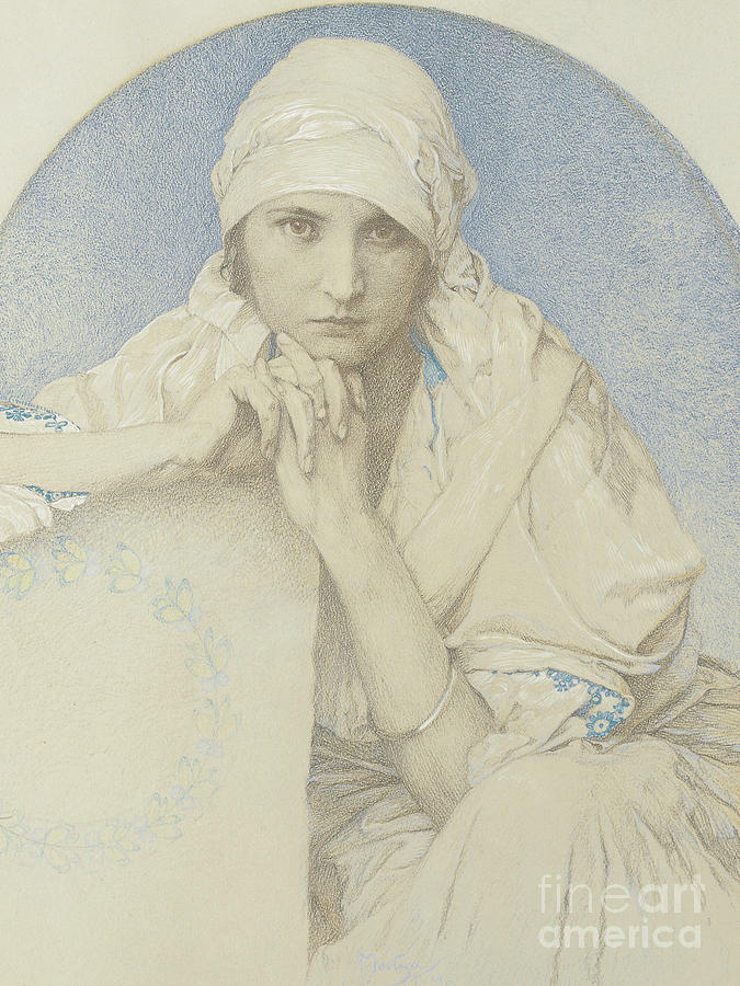 Portrait of Jaroslava Jarca Daughter of the Artist