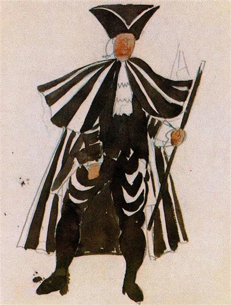 Costume design for ballet "Tricorne"