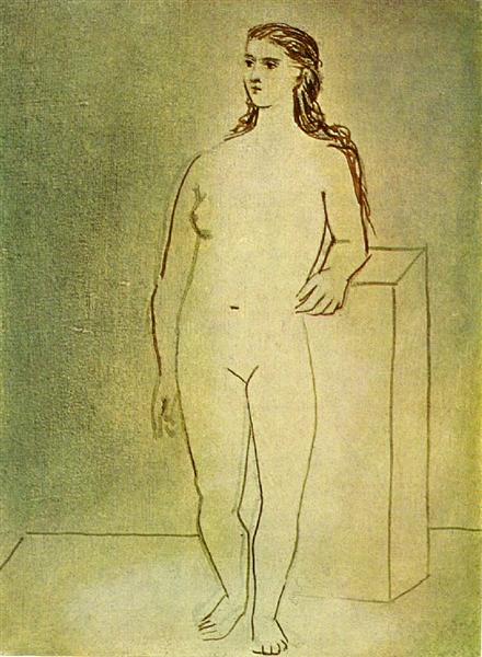 Standing female nude