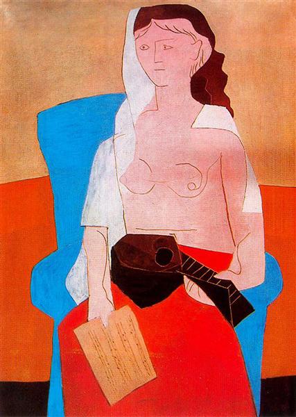 Woman with mandolin