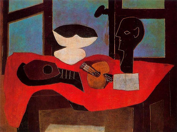 Still life with bust and palette