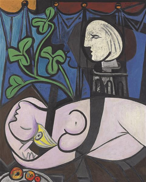 Nude, Green Leaves and Bust