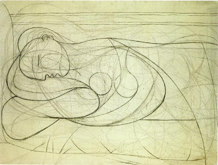 Lying female nude