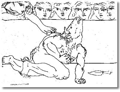 Minotaur is dying