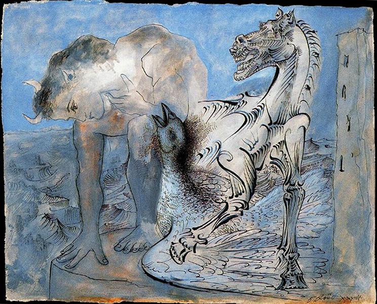 Faun, horse and bird 动物、马和鸟