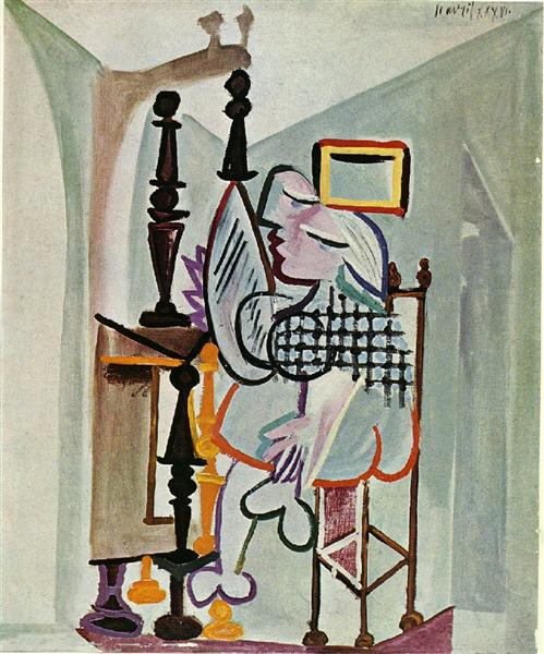 Woman by the dresser