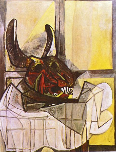 Bull's head on the table