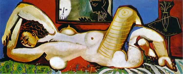 Lying naked woman (The Voyeurs)