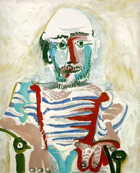 Seated man (Self-portrait)