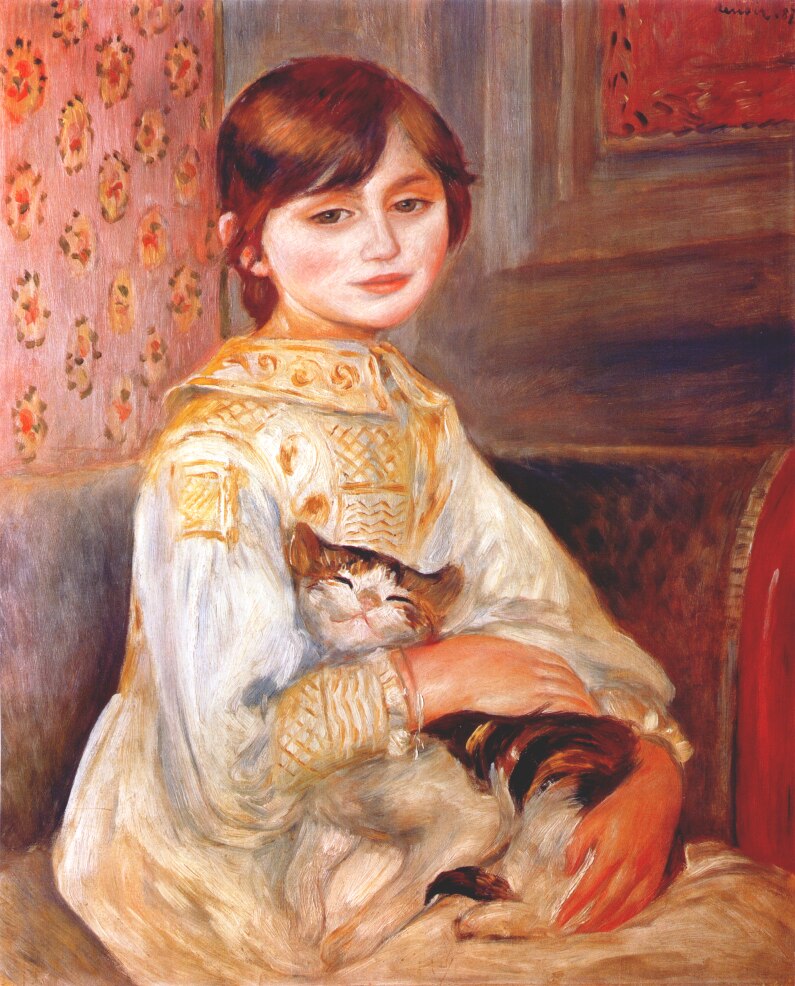 Child with Cat (Julie Manet)