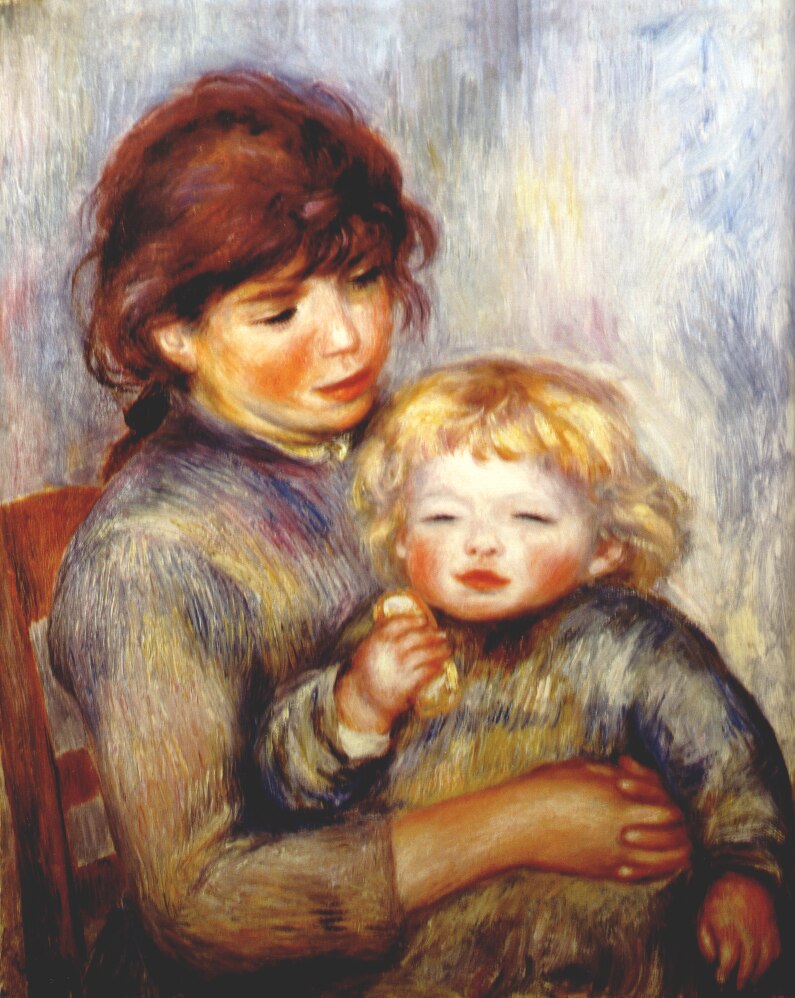 Maternity (child with a biscuit)