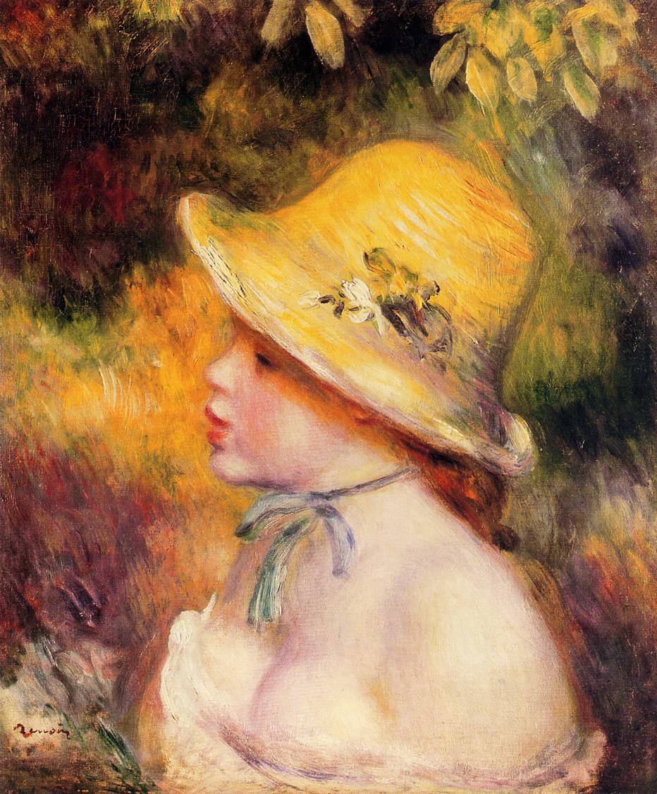 Young Girl in a Straw Hat