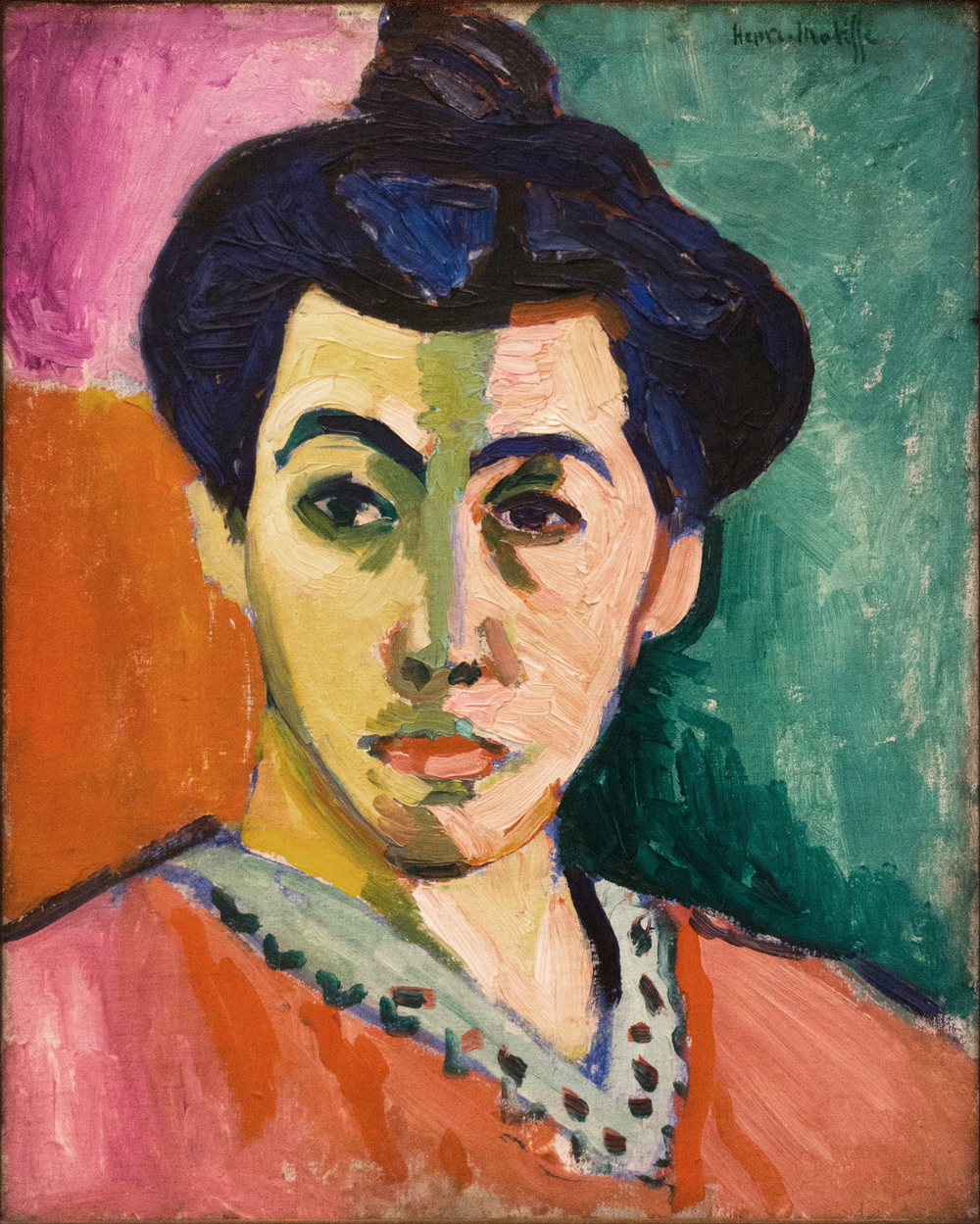 Portrait of Madame Matisse(The Green Line) 马蒂斯夫人肖像(绿线)