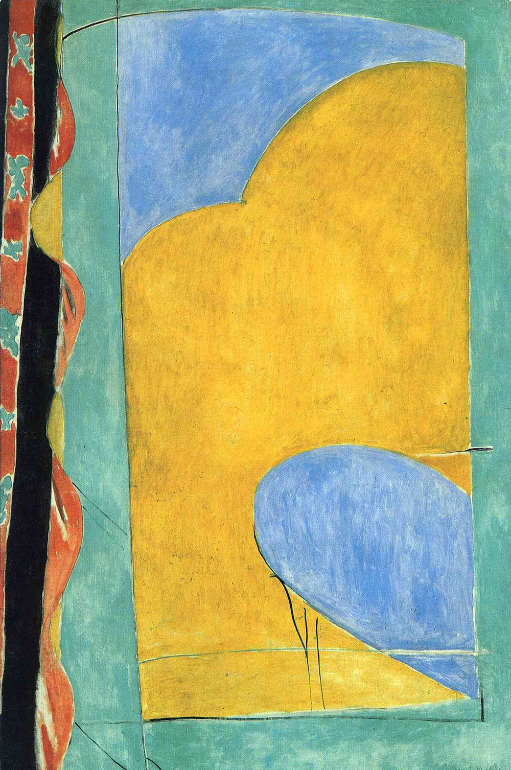 The Yellow Curtain 黄色的窗帘