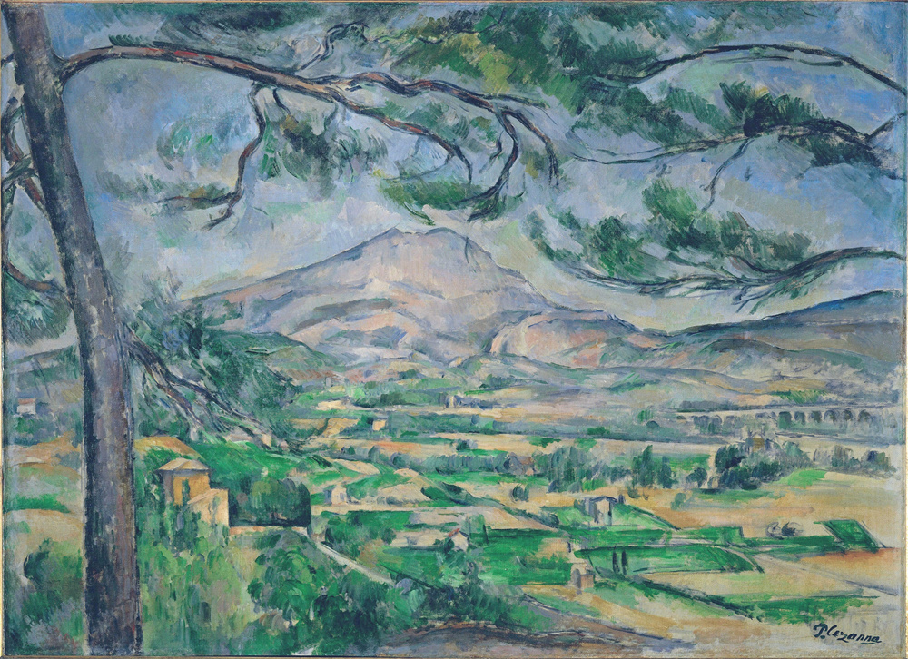 Mount Sainte-Victoire with Large Pine 拥有硕大松树的圣维克托山