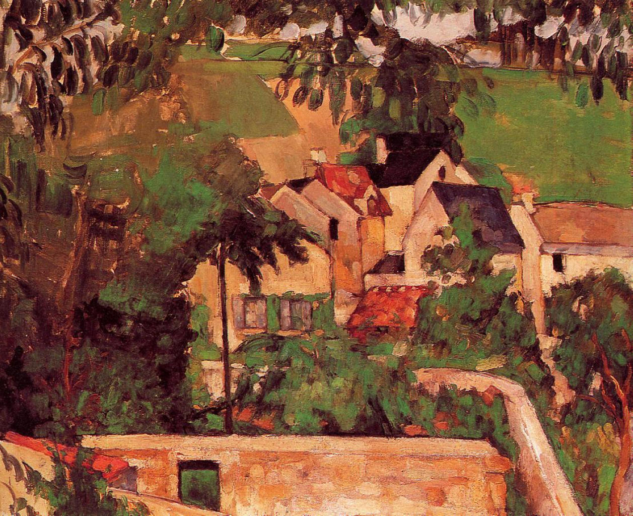 Etude - Paysage a Auvers