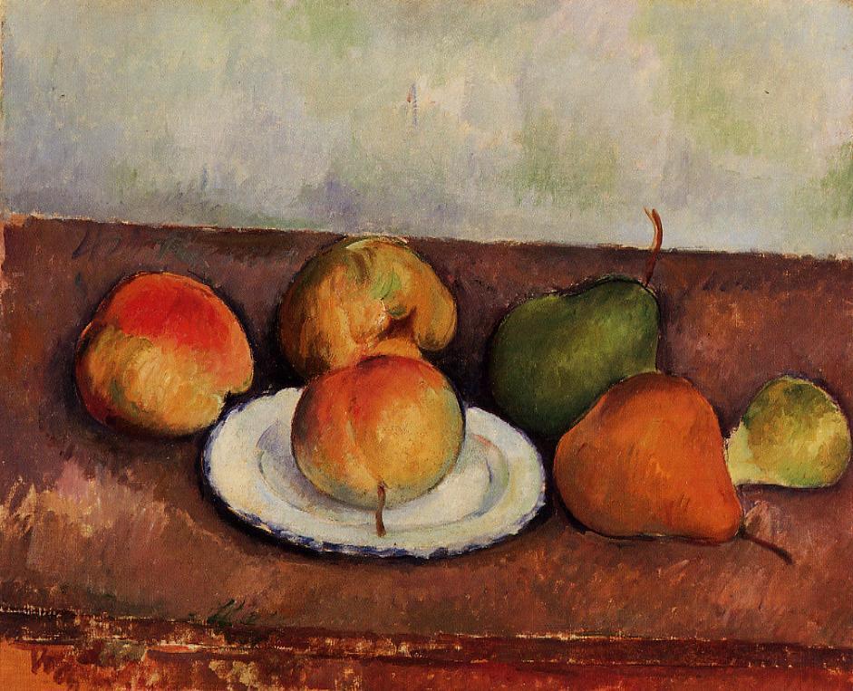 Still Life Plate and Fruit