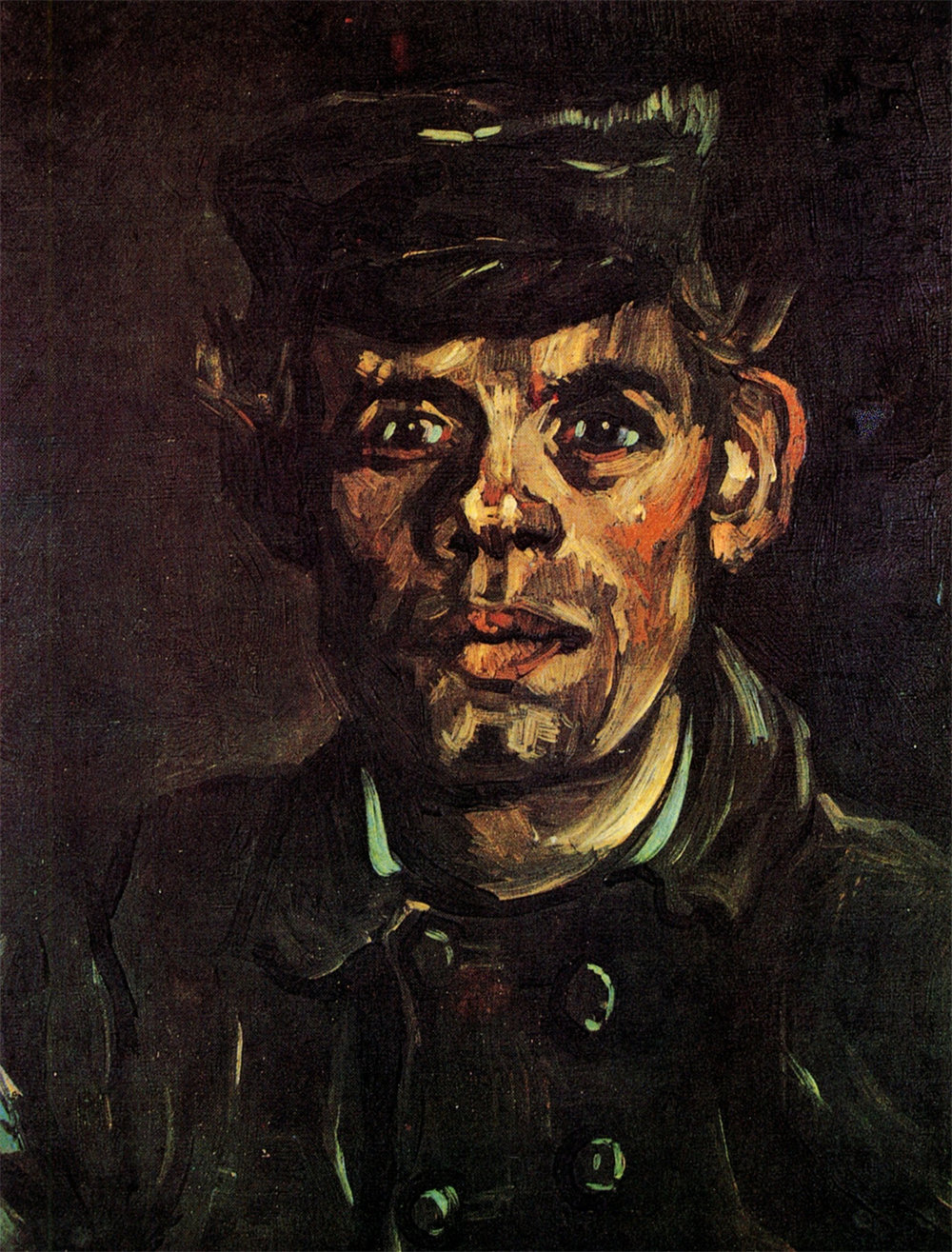 Head of a Young Peasant in a Peaked Cap