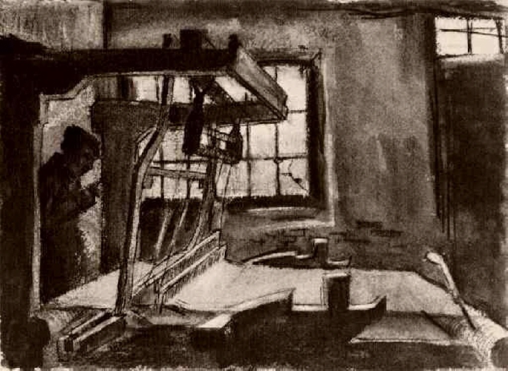 Interior with a Weaver Facing Right