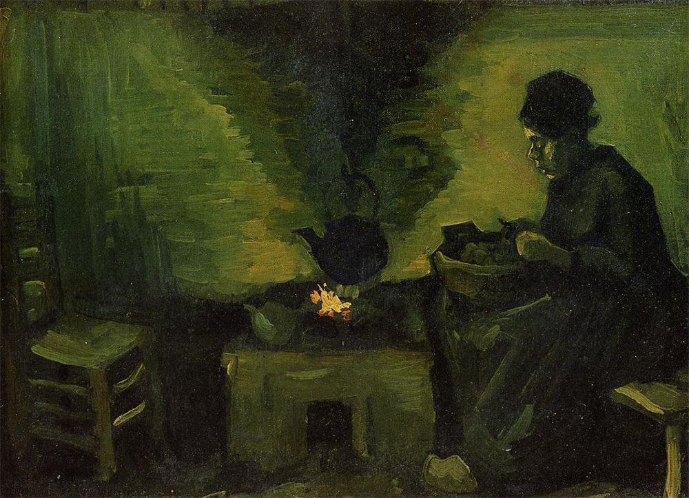 Peasant Woman by the Hearth
