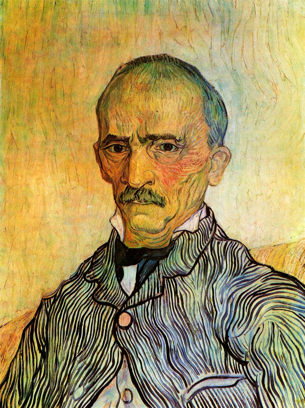 Portrait of Trabuc, an Attendant at Saint-Paul Hospital