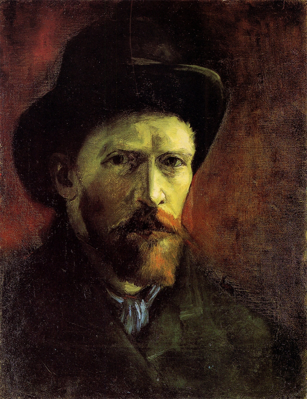 Self-Portrait with Dark Felt Hat