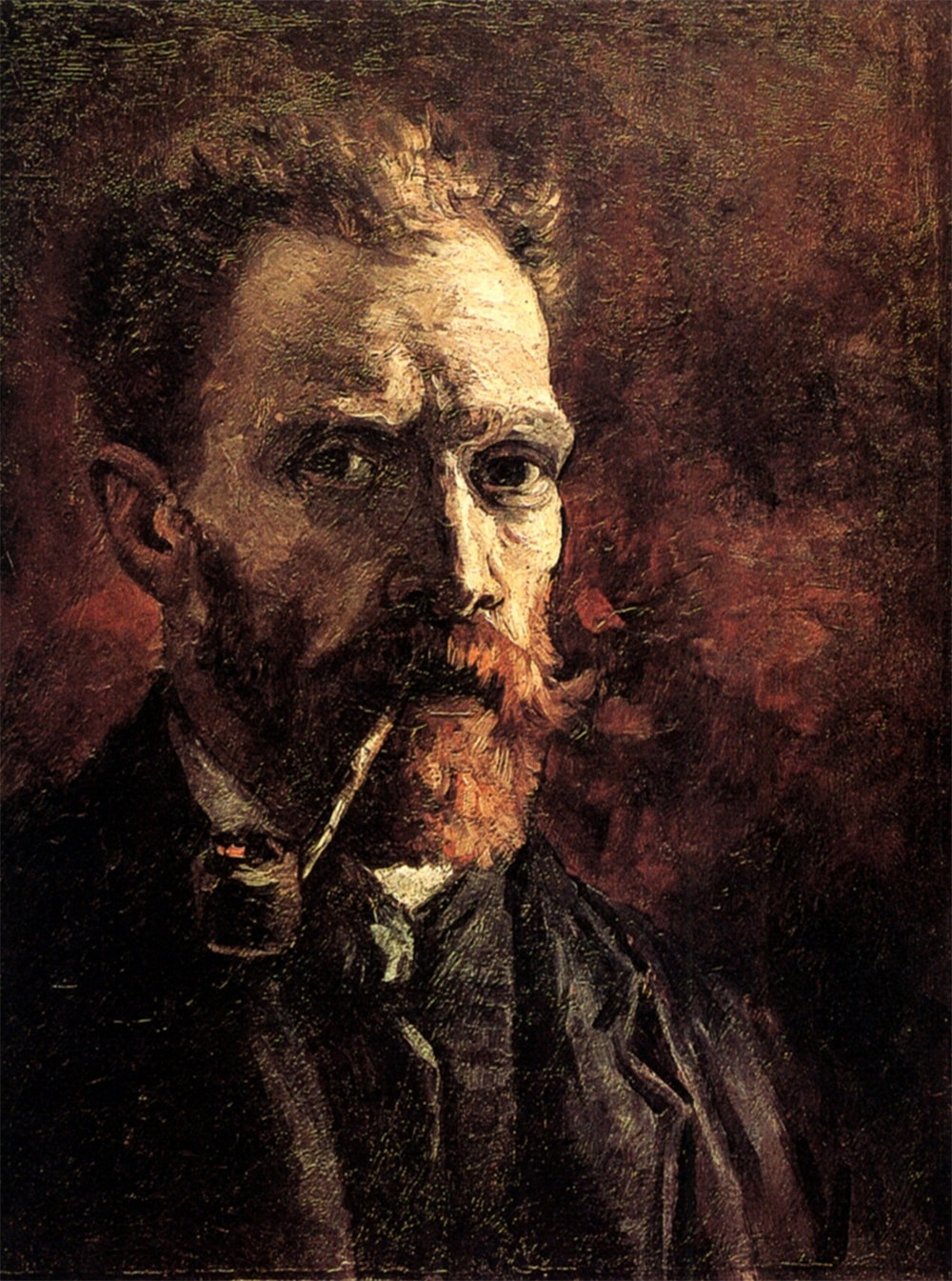 Self-Portrait with Pipe